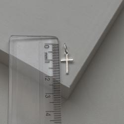 Crucifixo Liso Pequeno de Prata 925
